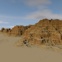 Terrain 09 rock 3D model 3D model