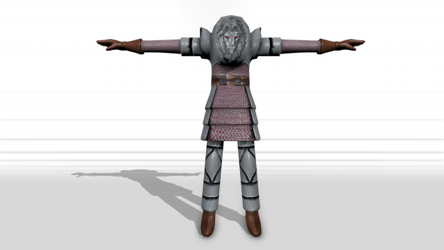 Steel armor 3D Model