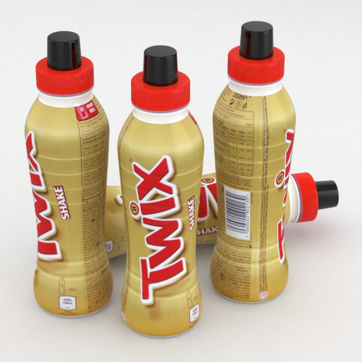 3D Dairy Bottle Twix Flavoured Milk 350ml (2) (2)