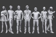 Lowpoly People Casual Pack Vol.2