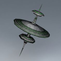Sci-Fi Space Station 3d model