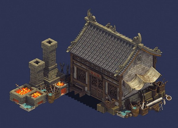 Gang – weapon blacksmith shop 02 3D Model