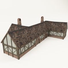 Medieval Barn 3D model
