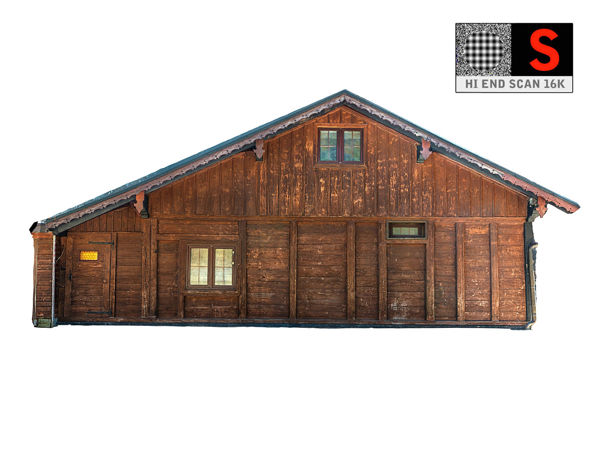 3D Wooden architecture 16K model