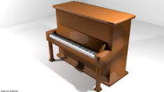 Piano – Upright 3D model
