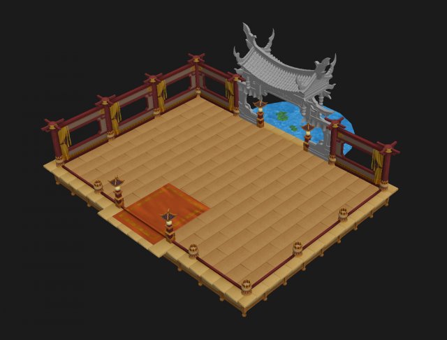 Game Model – Ancient Chinese Architecture 3D Model