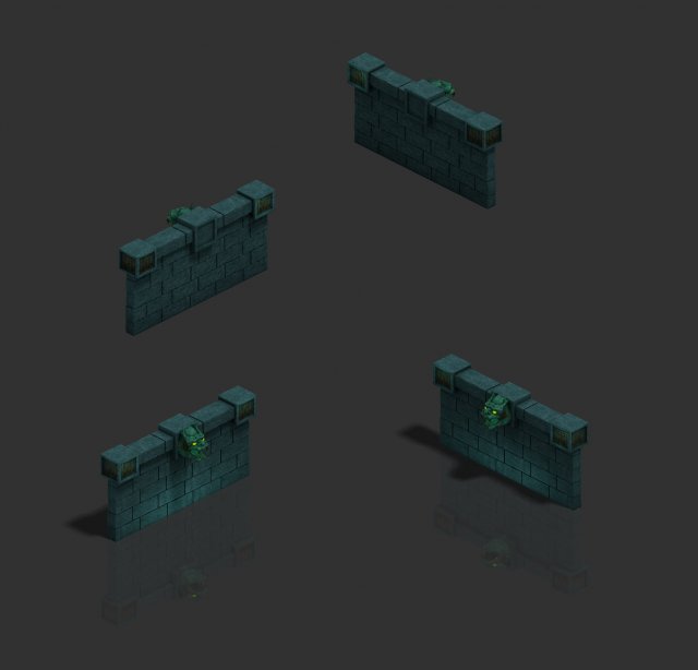 Dungeon – Wall 03 3D Model