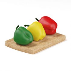 Red Yellow and Green Peppers