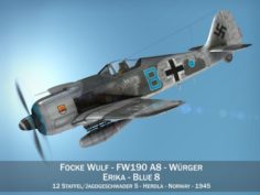 Focke Wulf – FW190 A8 – Blue 8 3D Model