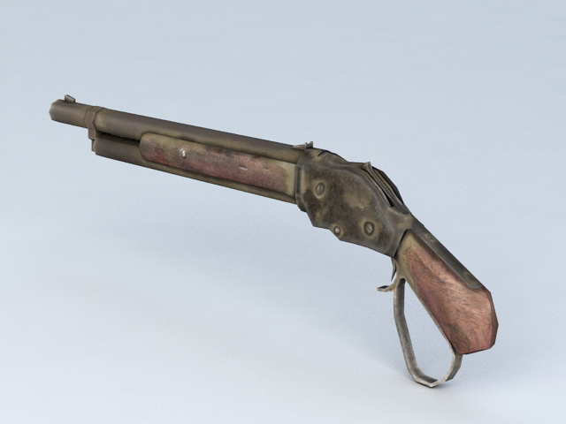 Antique Shotgun 3d model