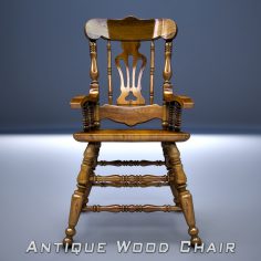 Free Wood Chair free 3D Model