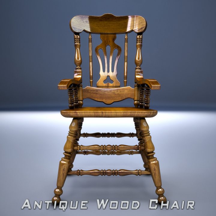 Free Wood Chair free 3D Model