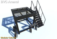 Modular Catwalk 3D Model