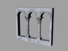 Ancient columns and arches 3D Model