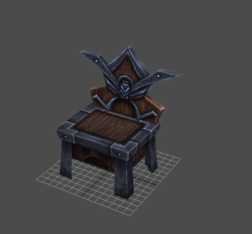 Game Arena test model nest area bed -13 01 3D Model