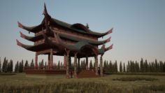 The ancient superluxury pavilion is a 3D model 3D model 3D Model