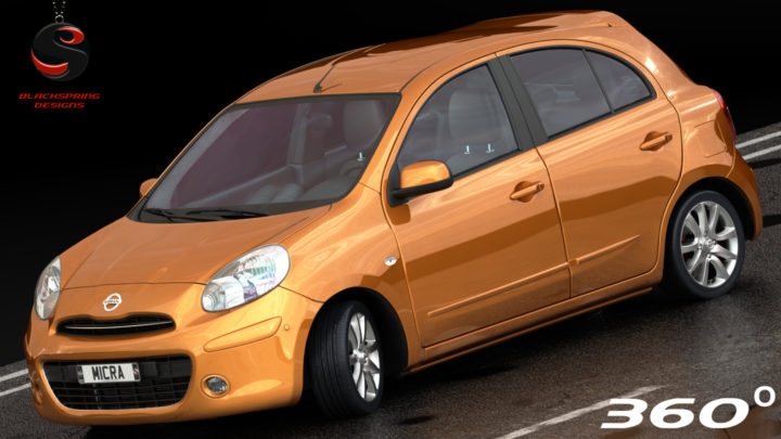 3D model Nissan Micra 2012 3D Model