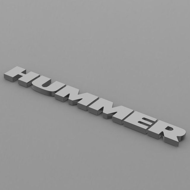 Hummer logo 3D Model