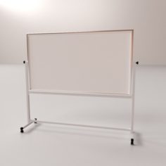 Whiteboard with stand 3D Model