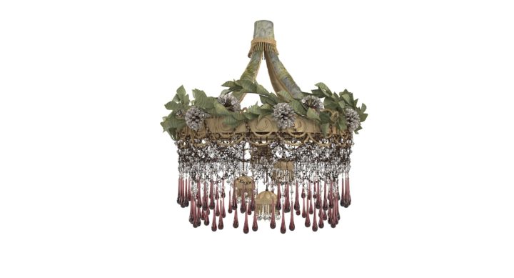 Valentina Giovando Iron Flowers 1001 Notte Chandelier 3D Model