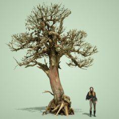 Stylised Dead Tree 2 3D Model
