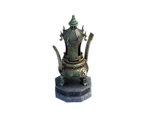 Game Model – Taoist comprehension scene – incense 3D Model