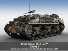 M4 Sherman ARV MKI – 151083 3D Model
