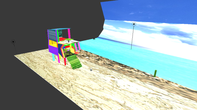 Beach house Free 3D Model