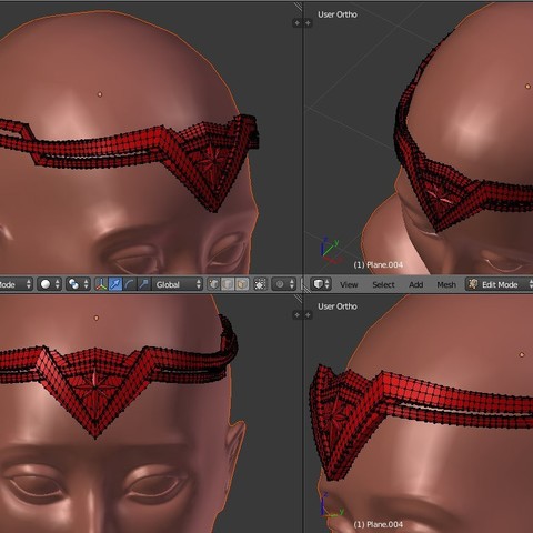 Dawn of Justice. Wonder Woman Tiara 3D Print Model