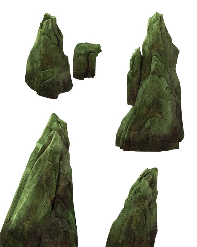 Game Model – Forest – Stone 3D Model