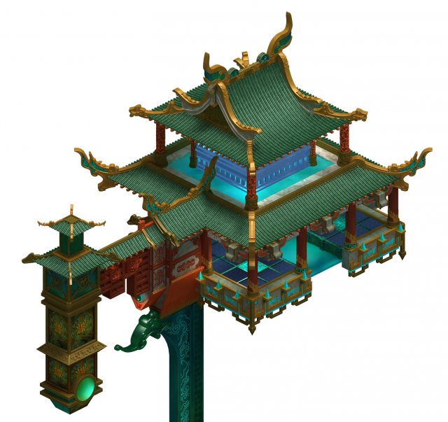 Temple – Theme Building 3D Model