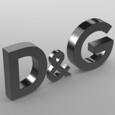 Dolce gabbana logo 2 3D Model