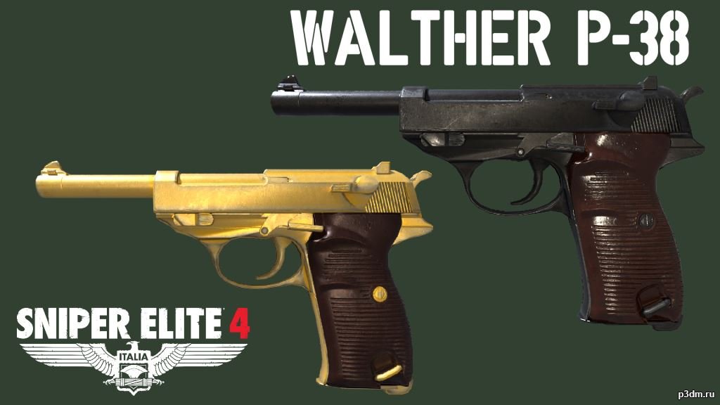 Walther P-38 3D Model