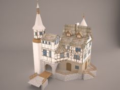 Castle & Church 3D Model