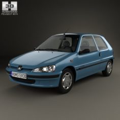 Peugeot 106 Electric 3-door 1993 3D Model