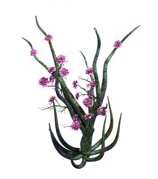 Wizard Forest – Supernatural Flowers 04 3D Model