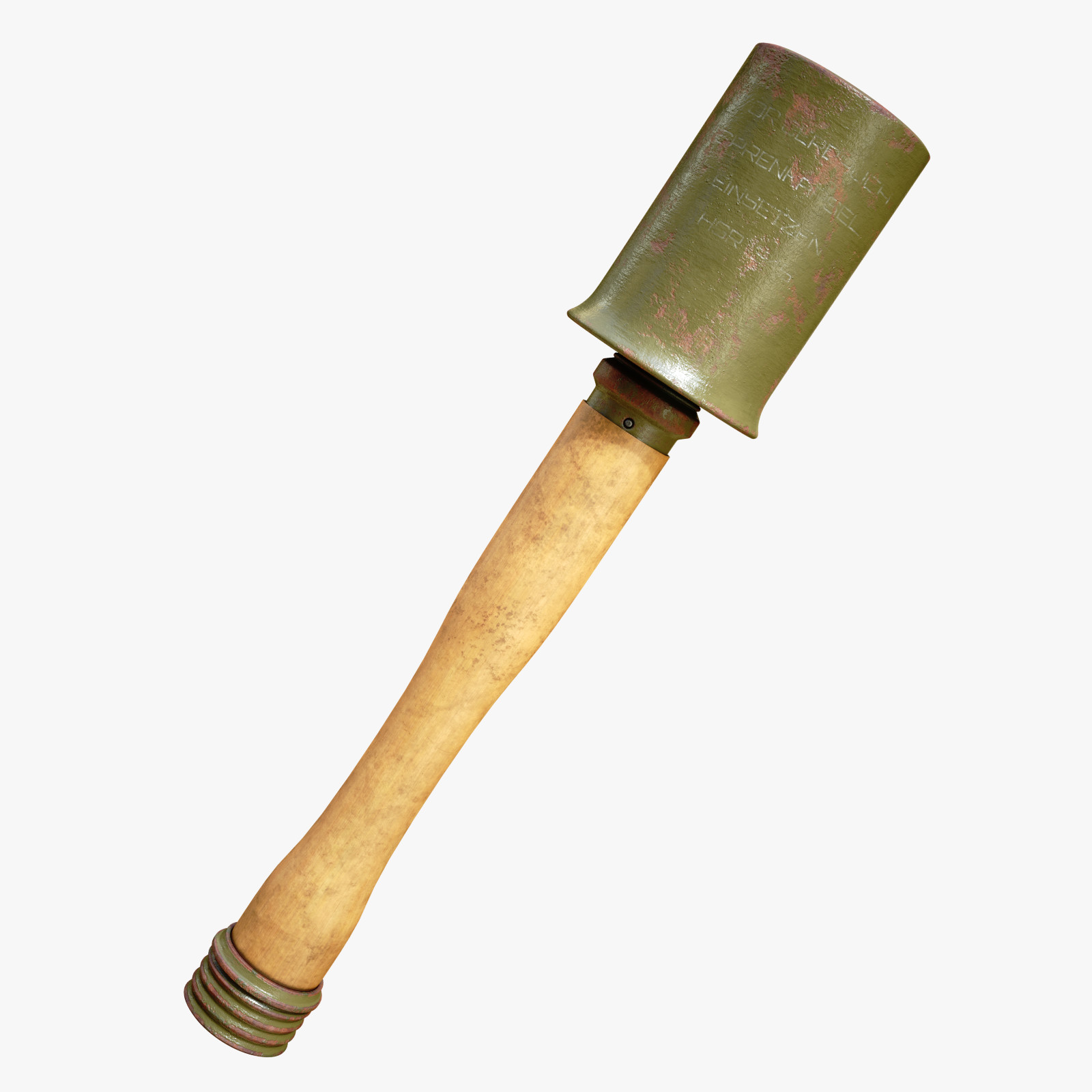 German Hand Granade 3D Model