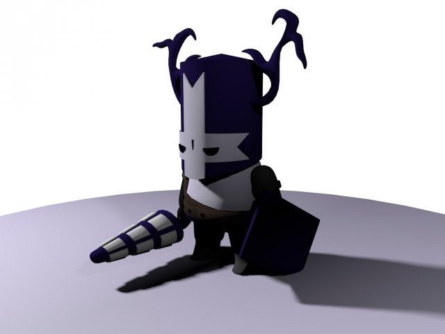 Medieval Purple mini Free 3D Model