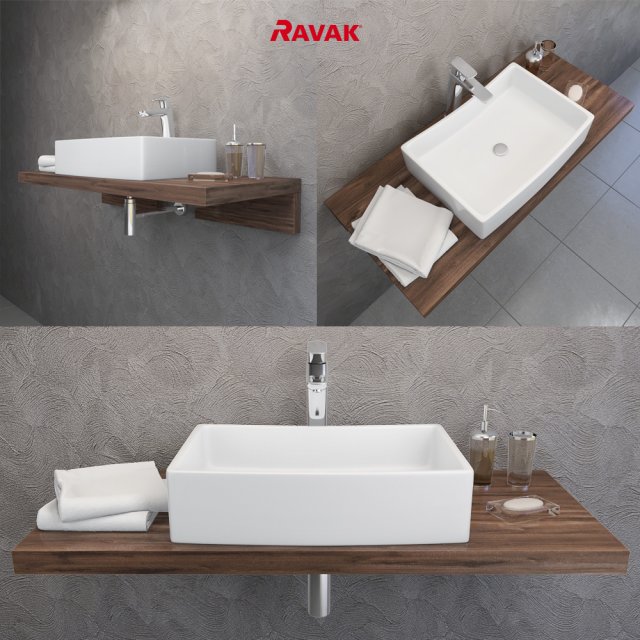 Sink Ravak Formy 3D Model