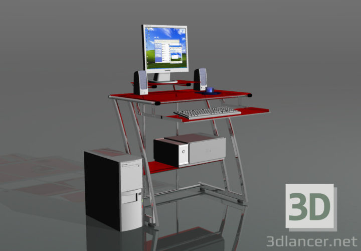 3D-Model 
computer desk