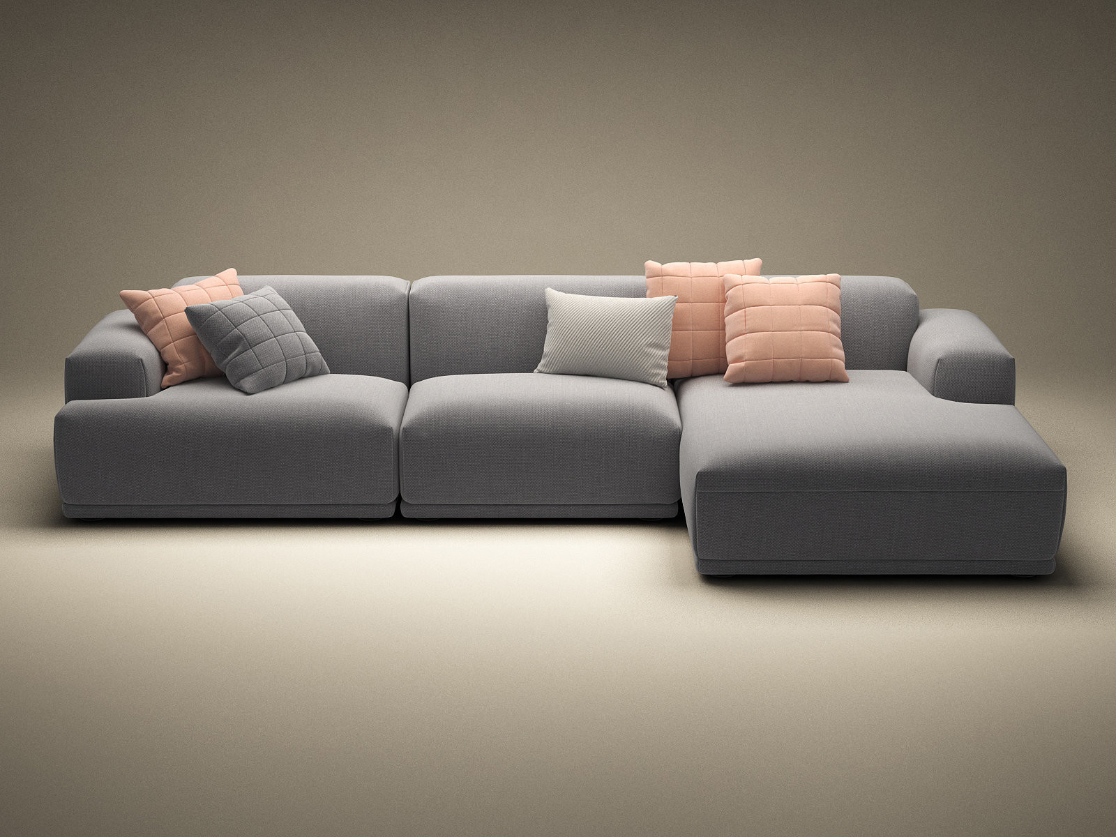 3D Connect 3-Seater Lounge model 3D Model