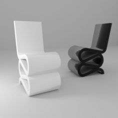 Design plastic chairs 3D Model