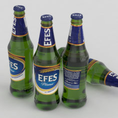 Beer Bottle Efes 500ml model 3D Model