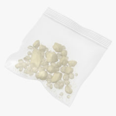 Small Drug Baggie Crystal Meth 01 3D model 3D Model