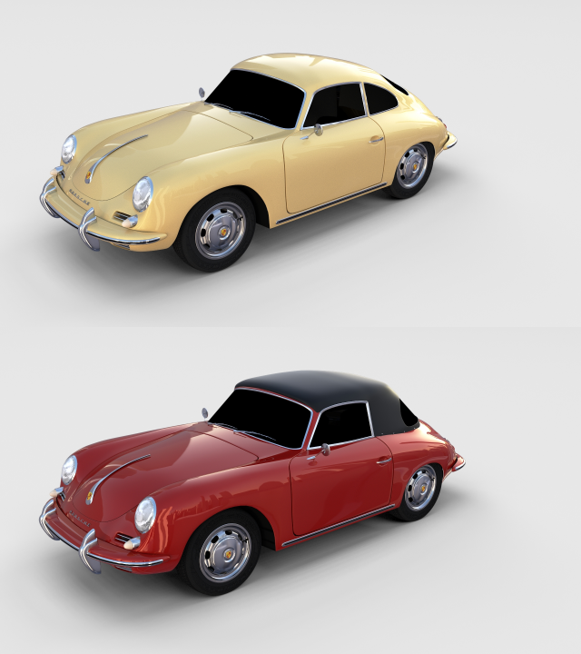 Porsche 356 Pack 3D Model