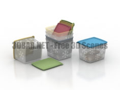 Containers for freezing kitchen 3D Collection