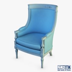 19th Century french bergere 3D Model