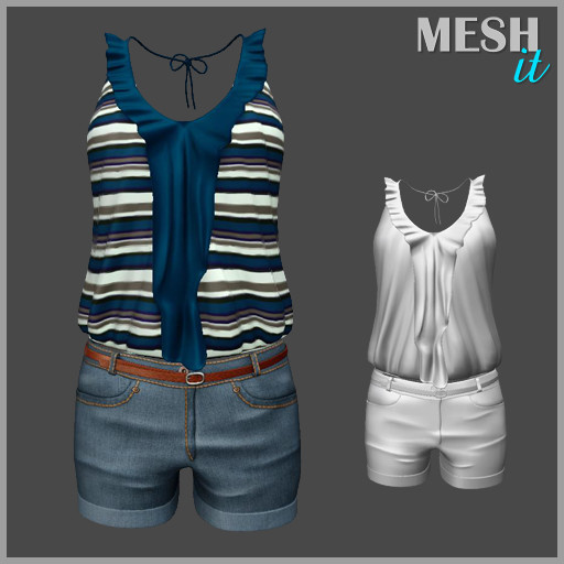 Top and Shirt Set 3D Model