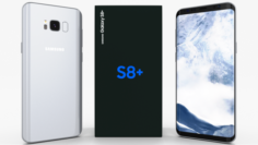Samsung Galaxy S8 Plus Arctic Silver 3D Model