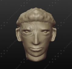 soccer palyer head 3D 3D Model